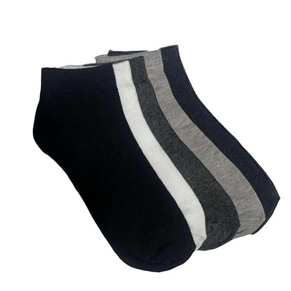 41wDZD6N3GL.jpg Casual Cushion Cotton Ankle Socks for Women (Pack of 5, Multicolor) - Image 1